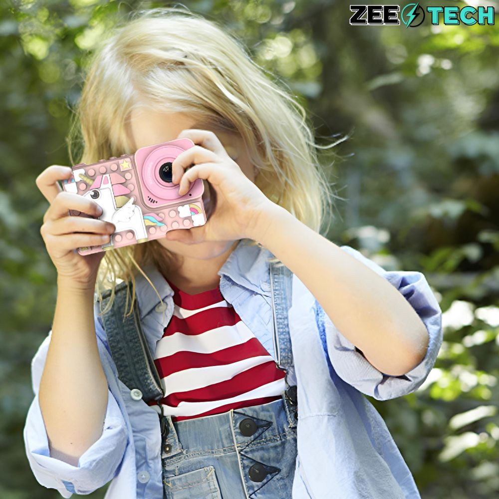 Digitale Kinderkamera 40Mp Selfie-Kamera Spiele + 32Gb Karte