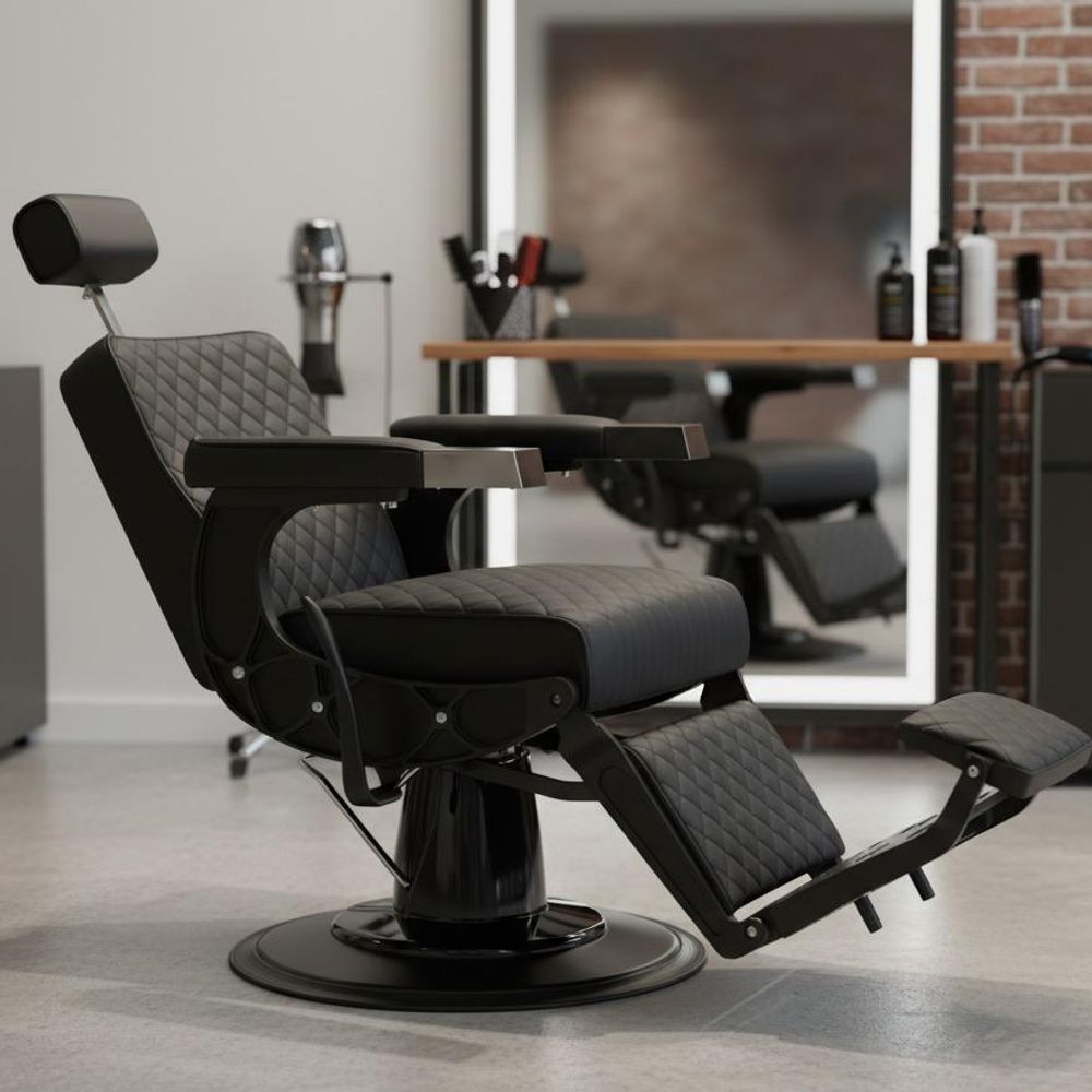 Poltrona da barbiere Connor idraulica per salone di bellezza barber shop Barberking