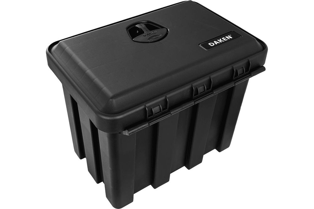 DAKEN JUST 81102 Staukasten 500x350x400mm 40L Werkzeugkasten für LKW Anhänger Unterflurbox Staubox mit Schloss