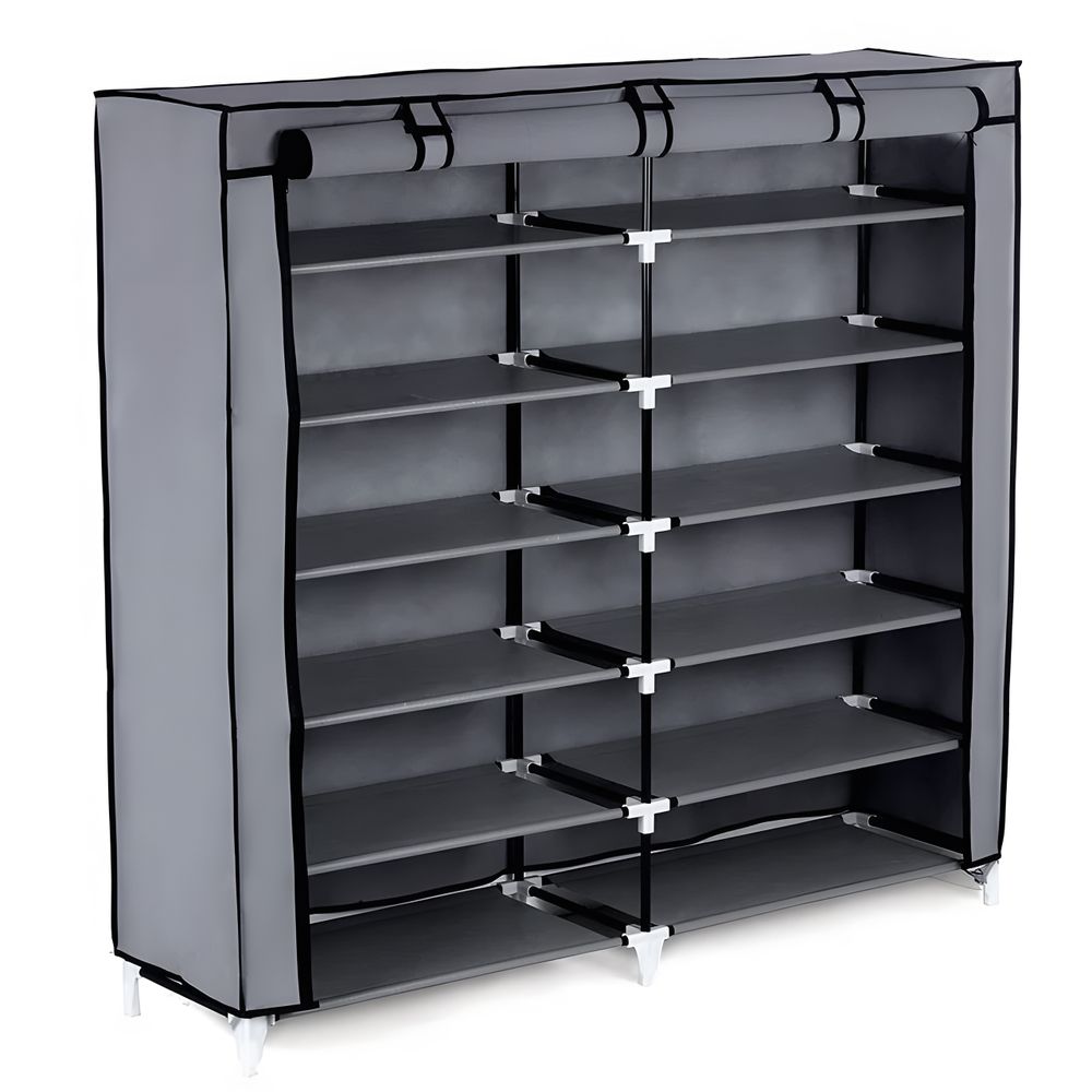 Schuhschrank Faltschrank Stoffschrank 120x30x110cm Stoffgarderobe Textile für Schuhe Kleiderschrank Schuhregal materielle mit 12 Ablagefächern Retoo