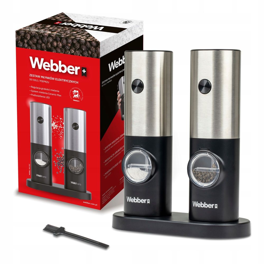 Elektrische Pfeffer- Und Salzmühle, Batteriebetrieben Salzmühle, 2 Stück Webber