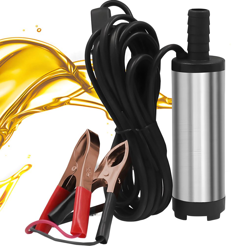 12V Elektrische Pumpe Ölabsaugpumpe Kraftstoffpumpe 12L/min Mini Ölpumpe Absaugpumpe Filter Auto Tauchpumpe Treibstoff Dieselpumpe 1,5M Retoo