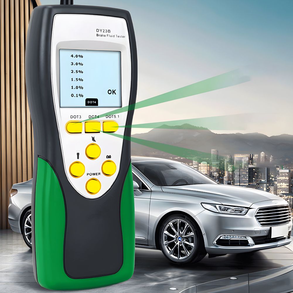 Bremsflüssigkeitstester Brake Fluid Tester Bremsflüssigkeitsprüfer LED Auto Fahrzeug Prüfgerät Bremsflüssigkeiten DOT 3/4/5 DOT3 DOT4 DOT5 KFZ Retoo