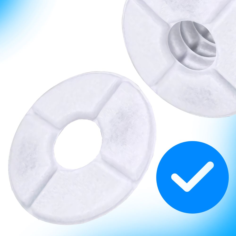 10 Stück Katzenbrunnen Ersatzfilter für Trinkbrunnen - Aktivkohlefilter 2,4L mit Baumwolle & Aktivkohle, 10-tlg Pet Wasser Filter Retoo