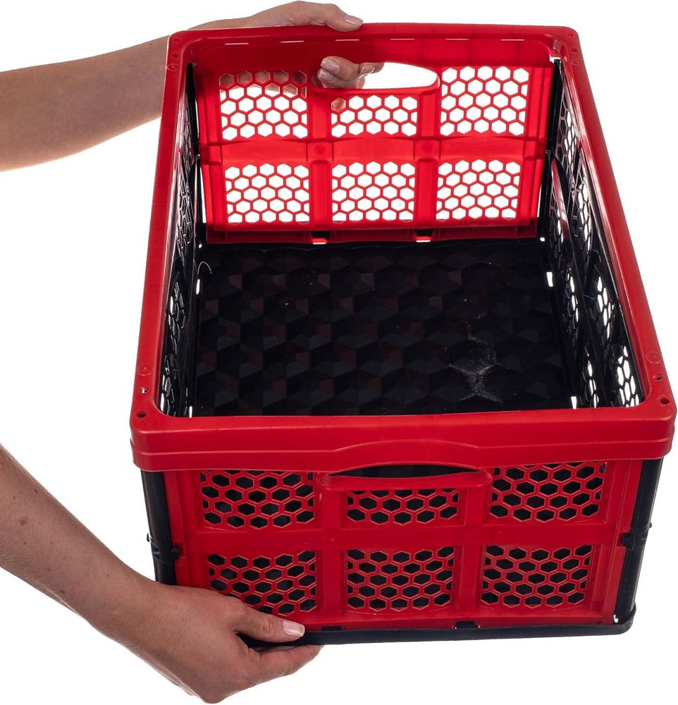 KADAX faltbare Kofferraumbox, Einkaufskorb, Faltbehälter, 32 l, groß, stabil