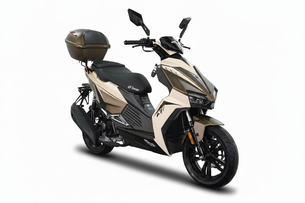 Motorroller Matador A7, 50ccm 25 km/h, Euro 5, coffee mit Top Case, GT Union