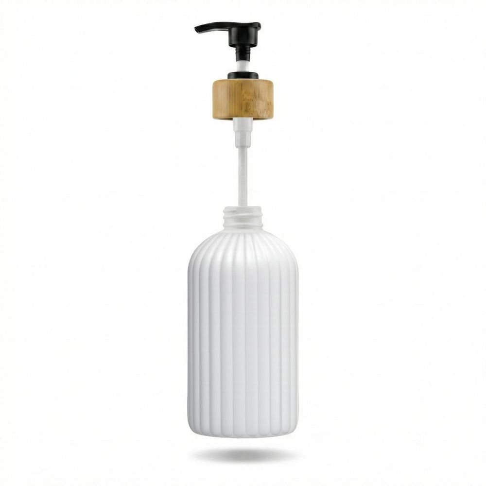 WELLHAUS Seifenspender/Shampooflasche 500ml, Weiß, Matt