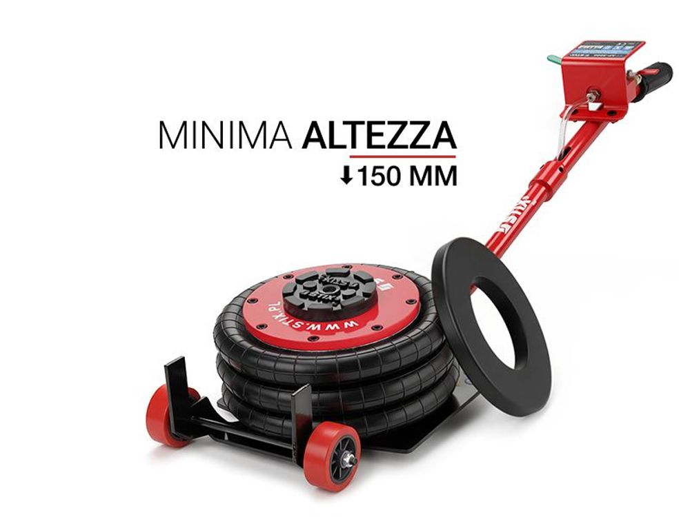 Sollevatore pneumatico 3T AP-3000, sollevatore ad aria, 150–400 mm, per officina auto