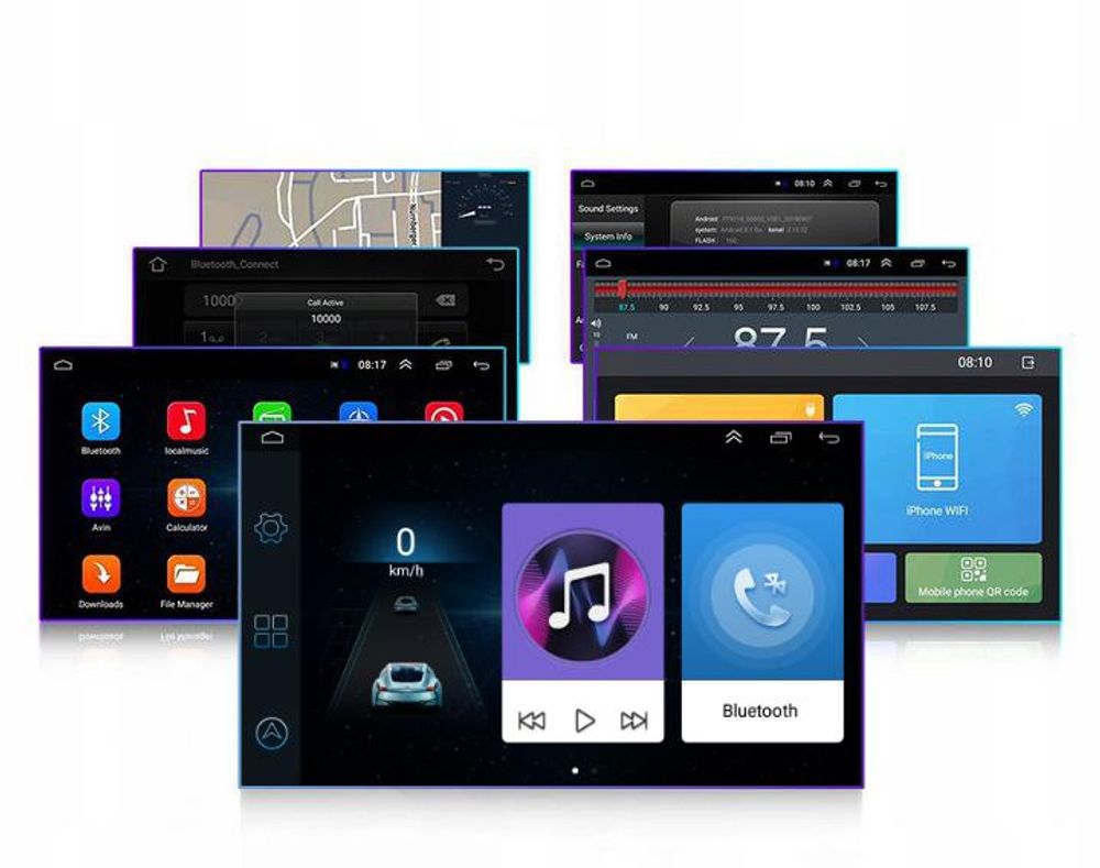 Radio Samochodowe 7021A 2/32 GB 2DIN GPS Android 12 VAG Kamera Cofania WiFi