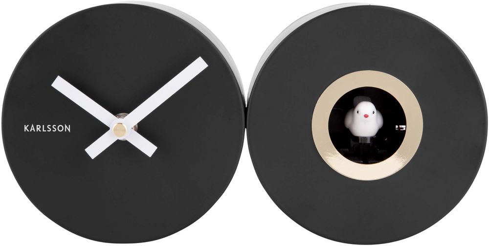 Karlsson - Kuckucksuhr Duo Cuckoo - Schwarz - 26x13x7,2cm