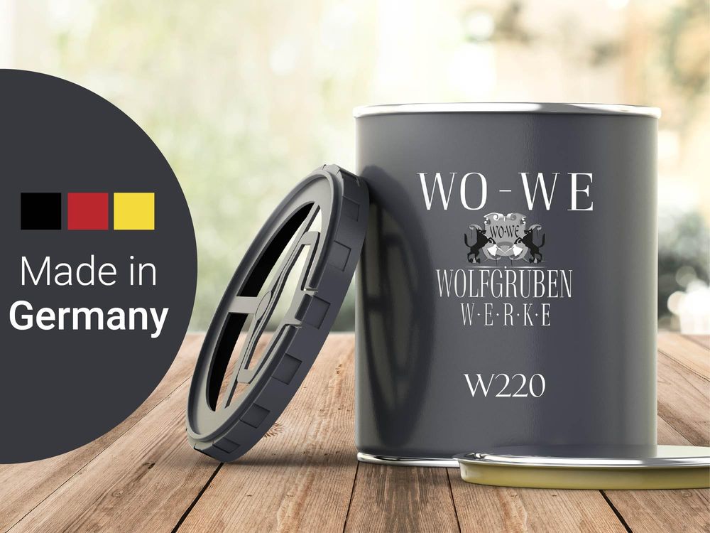 Dickschichtlasur 2in1 Holzlasur Holzschutzlasur außen und innen W220 Teak - 2,5L