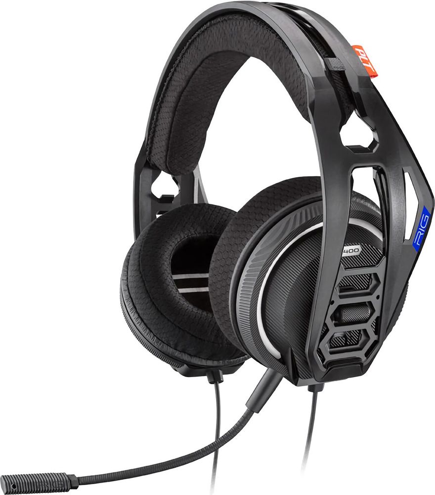 Plantronics RIG 400 Headset, Binaural, Kopfband, In-line control, Farbe: Schwarz