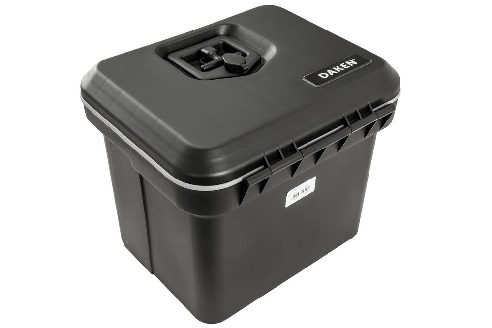 DAKEN WELVET 81000 Staukasten 410x348x340mm 28,8L kleiner Werkzeugkasten für Anhänger LKW Staubox abschließbare Unterflurbox Pritsche