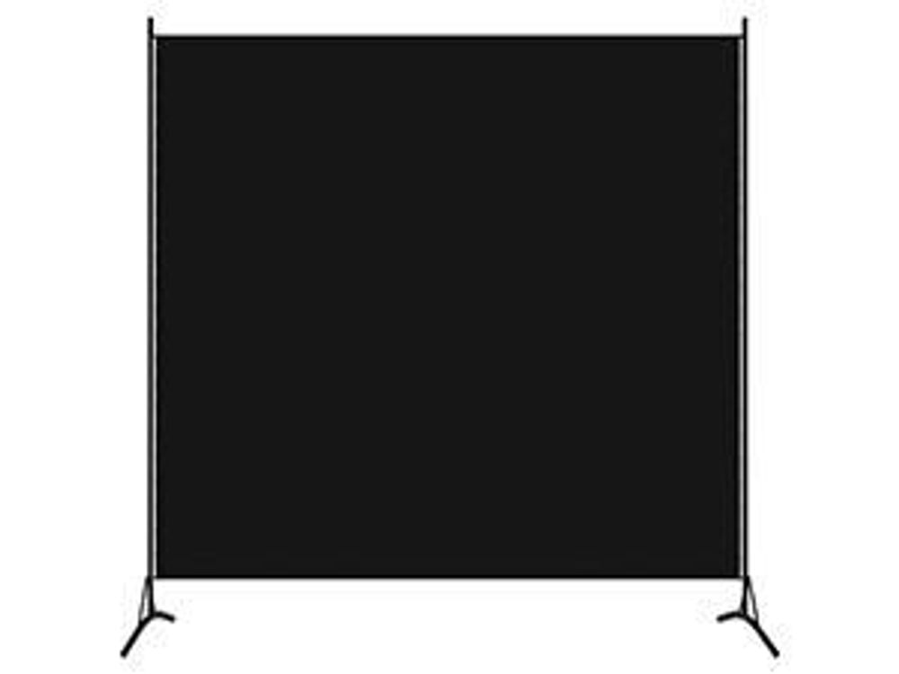 vidaXL Paravent noir 175x180 cm Tissu