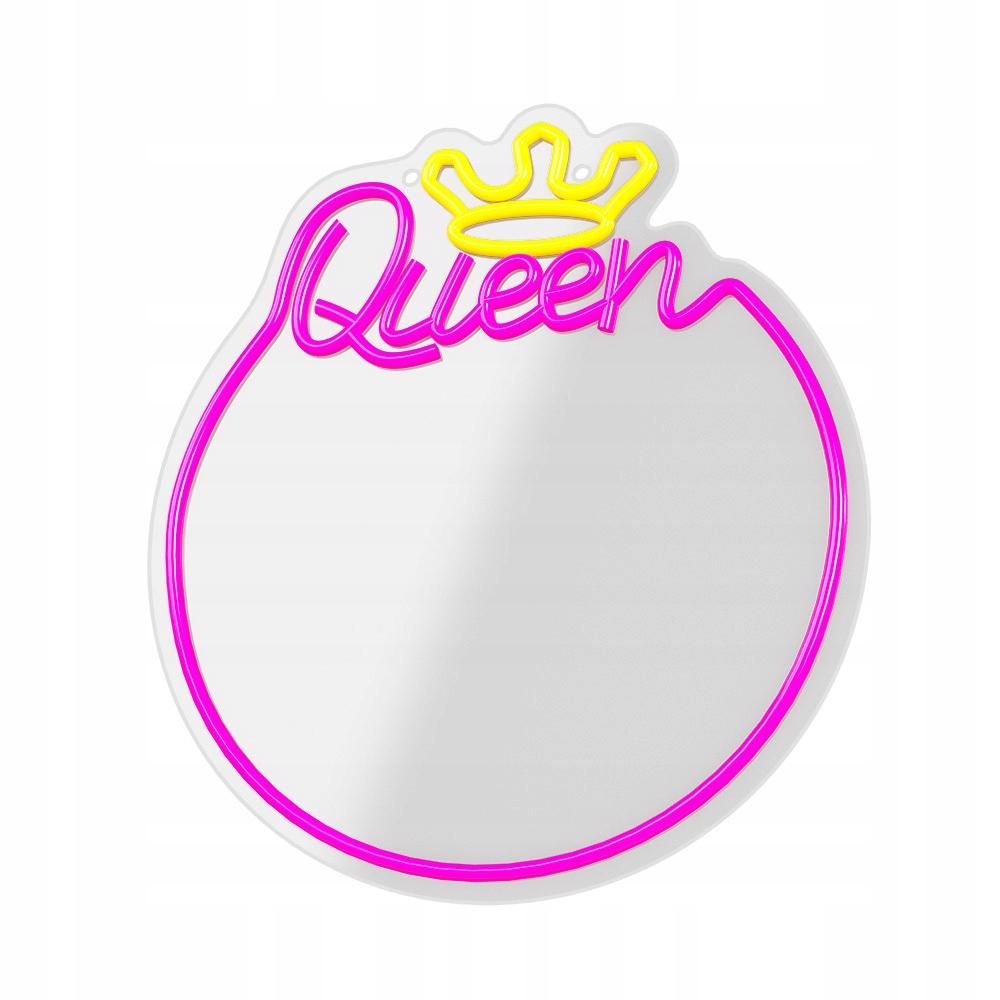 Forever Light LED luce decorativa al neon con specchio decorazione murale Queen