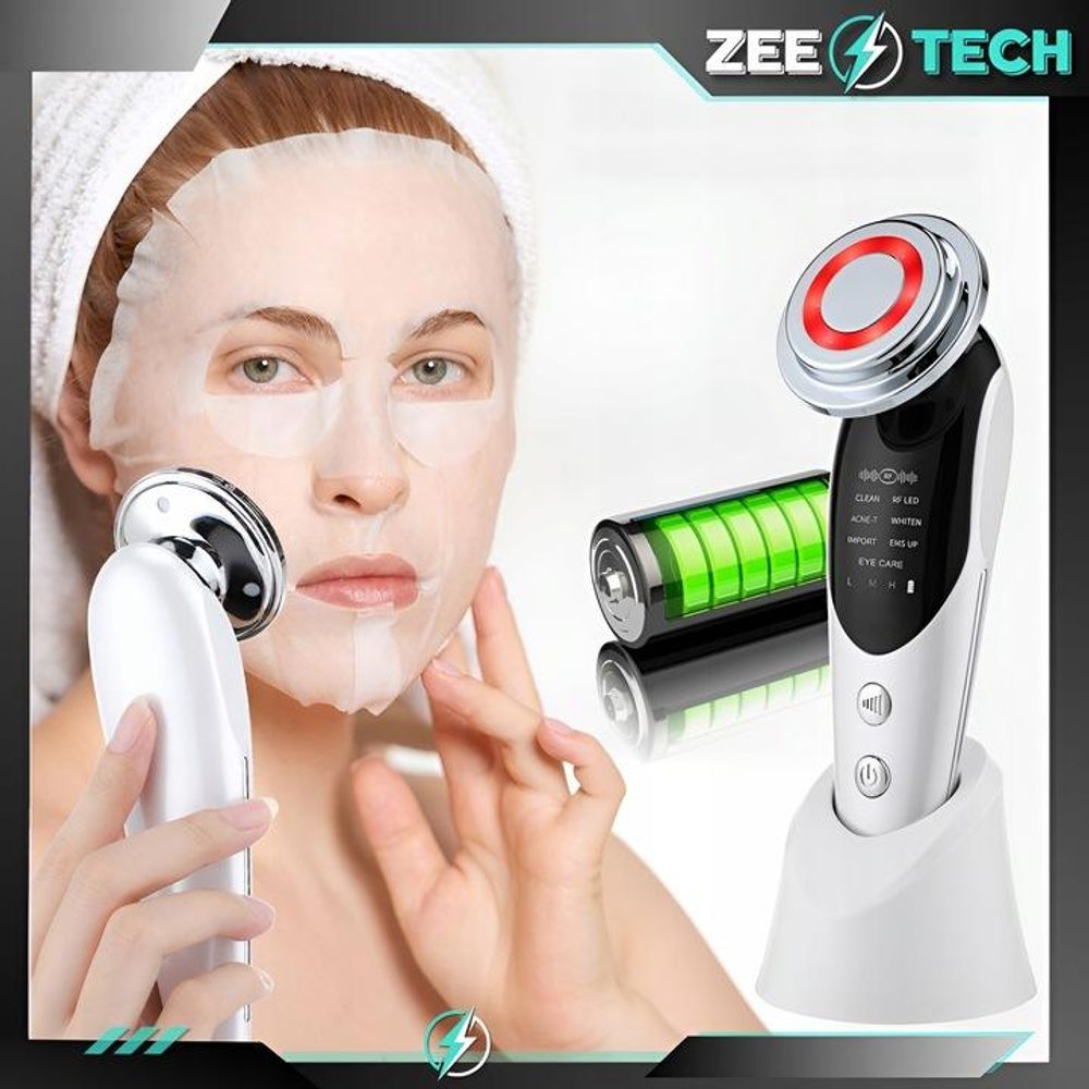 MESOTHERAPIE OHNE NADEL 7-in-1 ELEKTRISCHES GESICHTSMASSAGEGERÄT EMS LIFTING LED