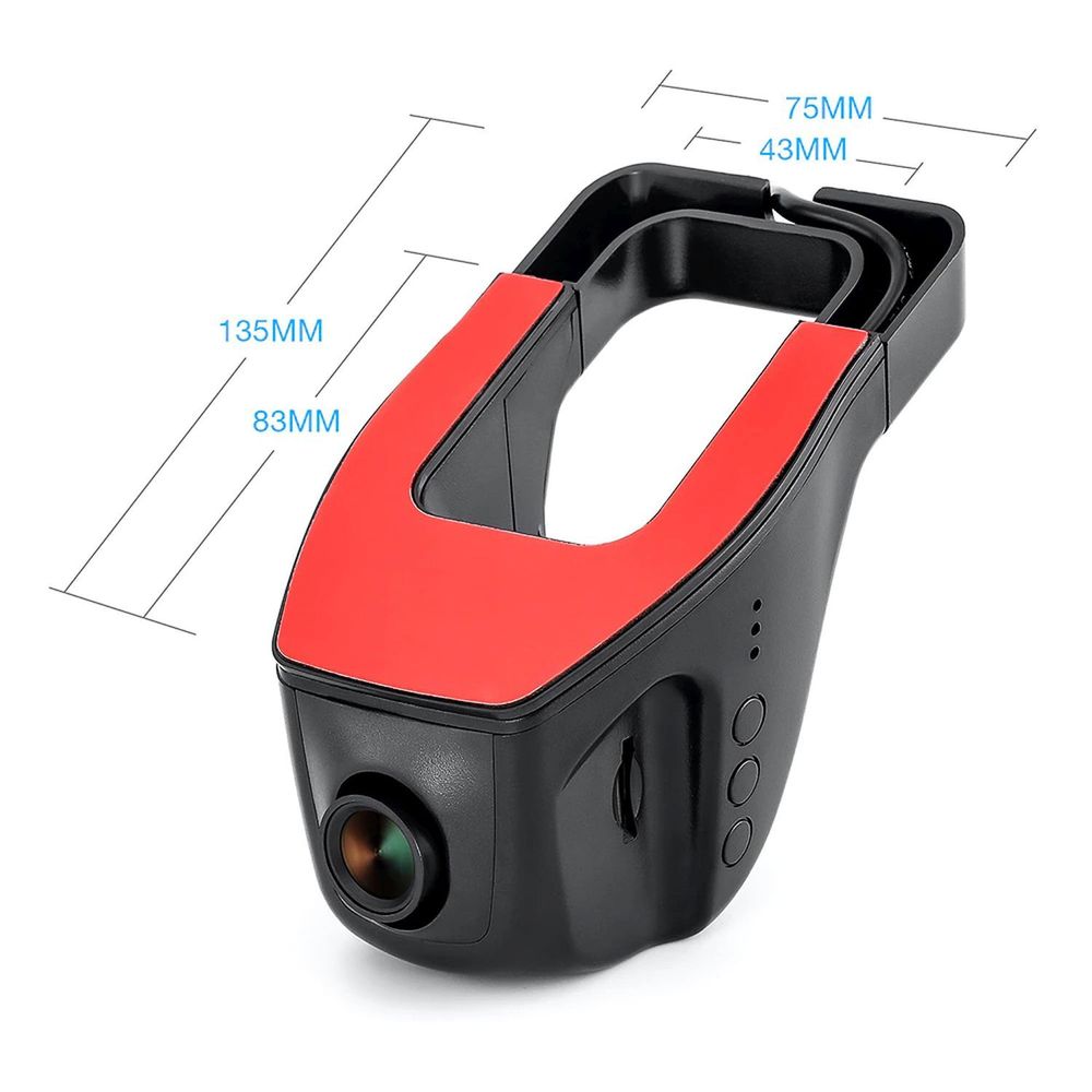 Dashcam Autokamera 170° Sichtfeld USB 1080P 1920x1080 30 FPS Full HD SD Spiegel Unterstützung, Bewegungserkennung Vorne Hinten Android Dash Cam Retoo
