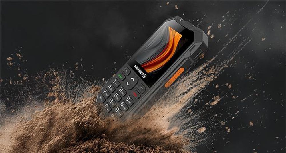 HAMMER 6 LTE Outdoor Tastenhandy Dual SIM Schwarz 48 MB / 128 MB