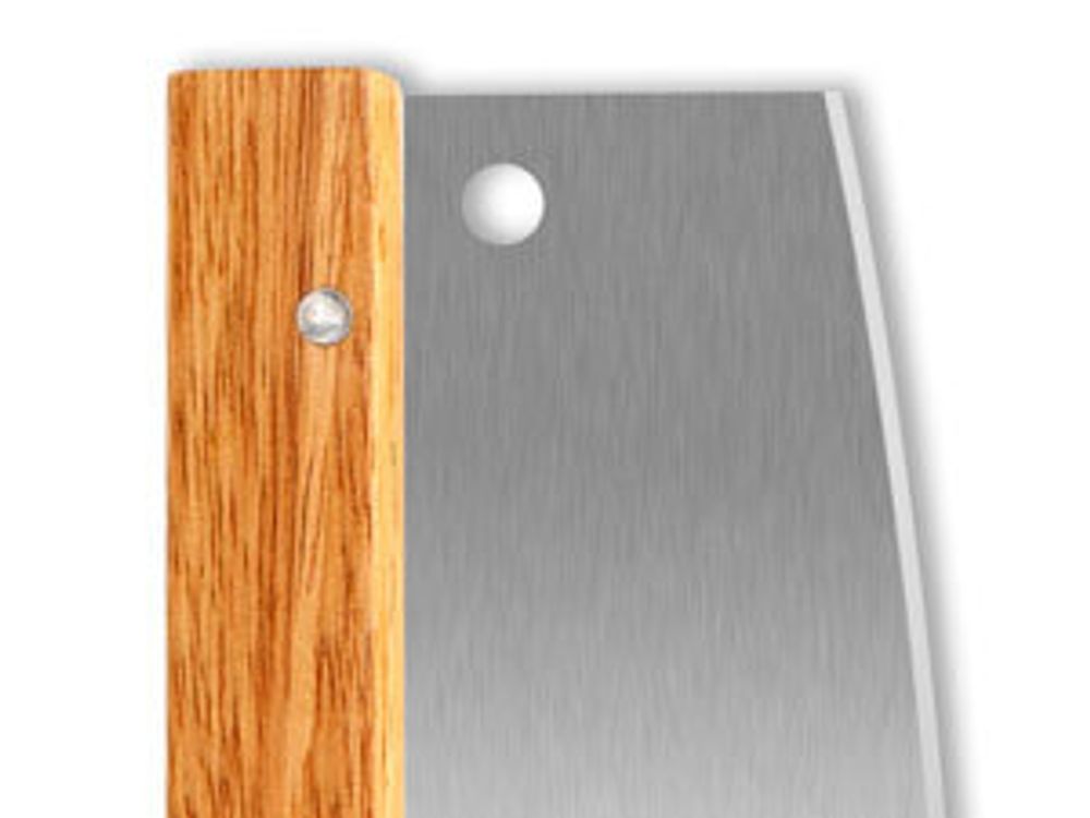 grillart® Premium Pizzamesser – Extra scharfer Edelstahl Pizzaschneider mit Holzgriff