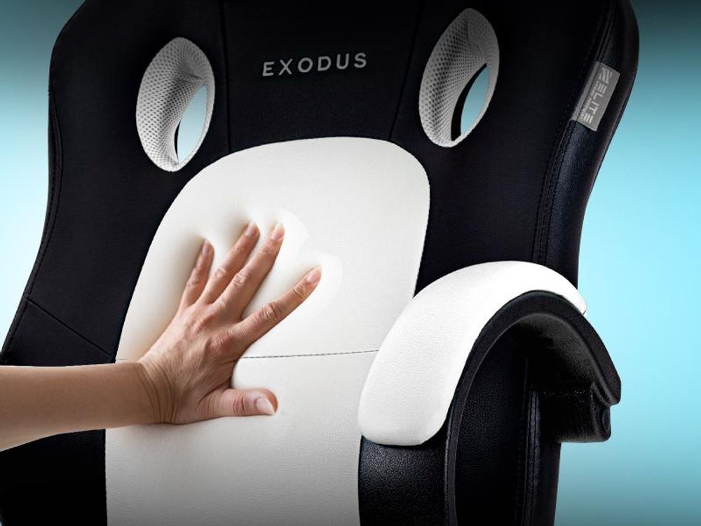 Elite Gaming Stuhl EXODUS | Bürostuhl Ergonomisch - Schreibtischstuhl - PC Gamer Racing Stuhl - Gaming Sessel - Computerstuhl - Belastbar bis 150 kg