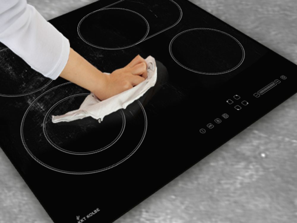 Einfache Reinigung des autarken Heizspiral-Kochfeldes CH5901RL