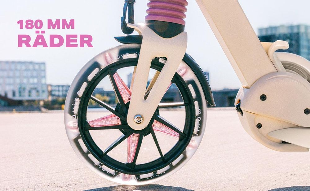 Cityroller MOVINO CITY LIGHT Stoßdämpfer LED-Rollen