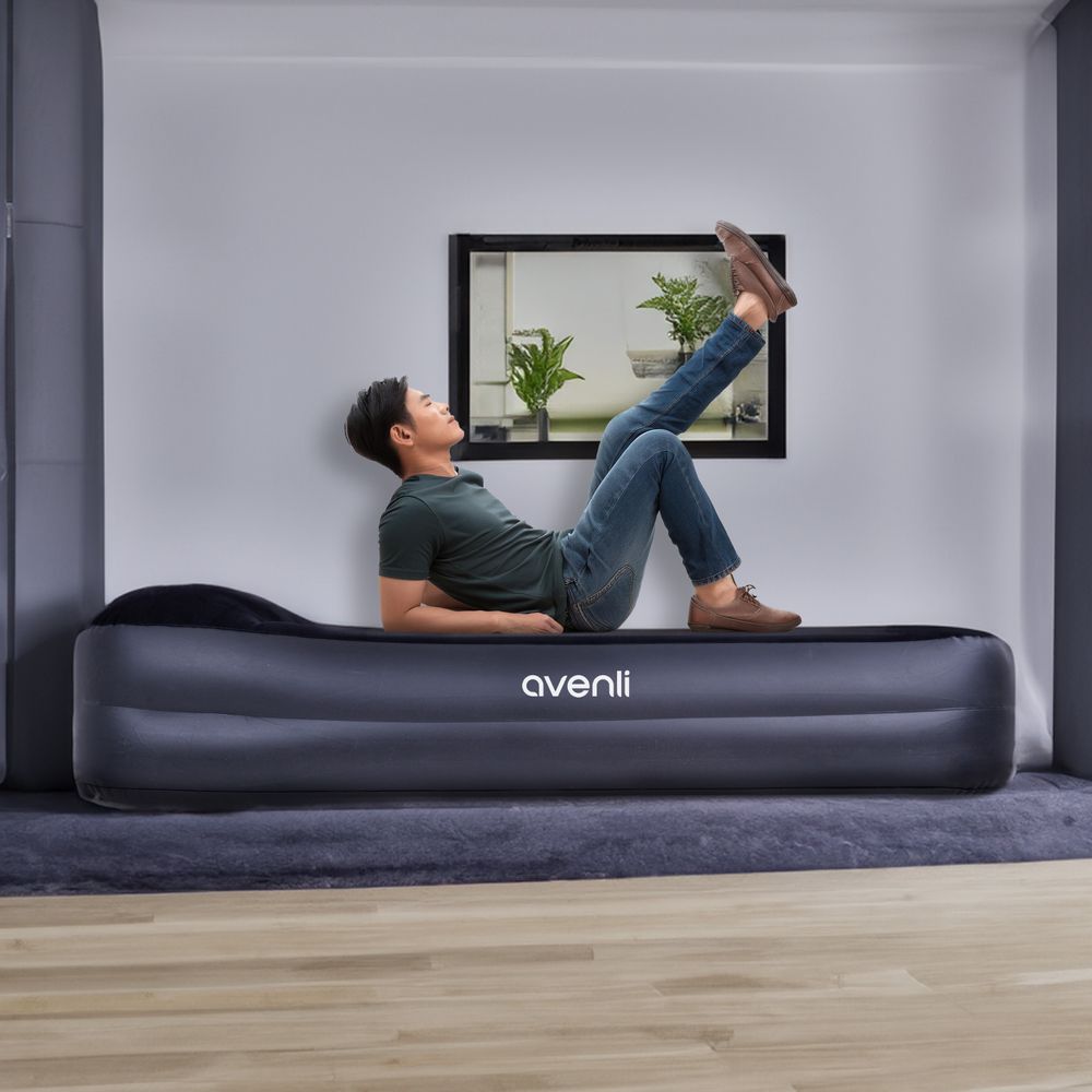 AVENLI Luftmatratze selbstaufblasend 1 Person 195x96x46cm mit Elektropumpe Twin-Size