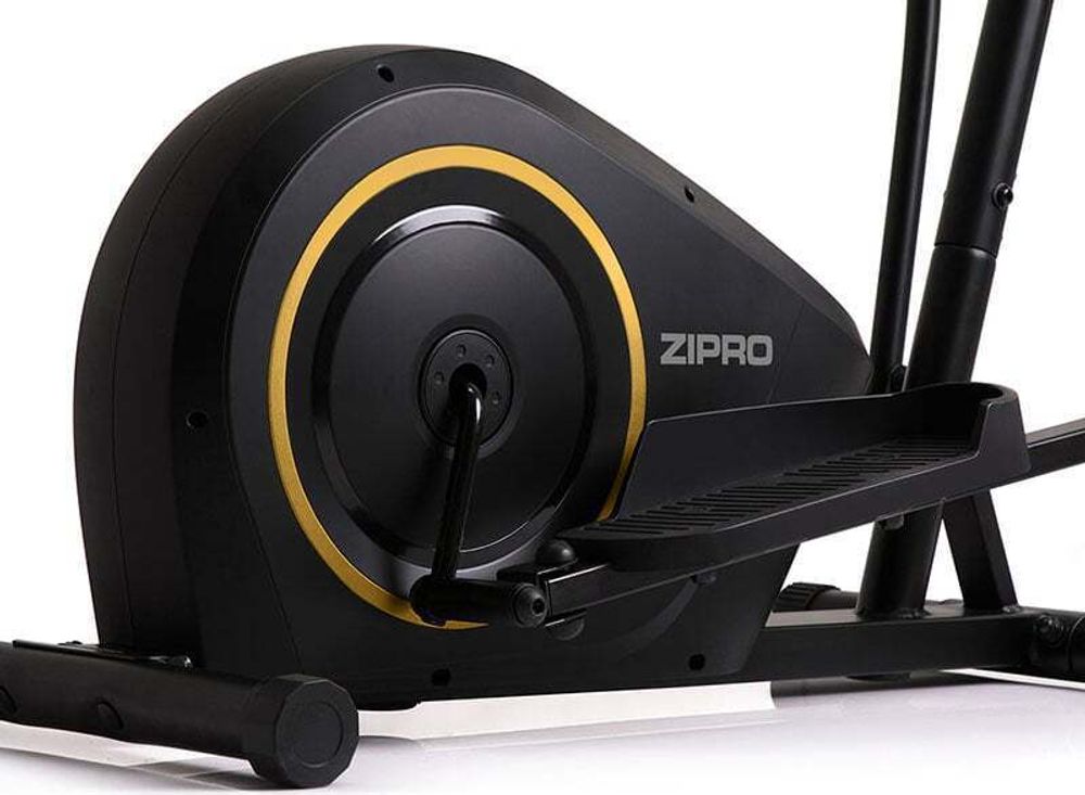 Zipro Crosstrainer Burn Gold – Magnetischer Ellipsentrainer für Zuhause Design Edition Leiser Heimtrainer Kompakt mit Pulsmessung & Tablethalter