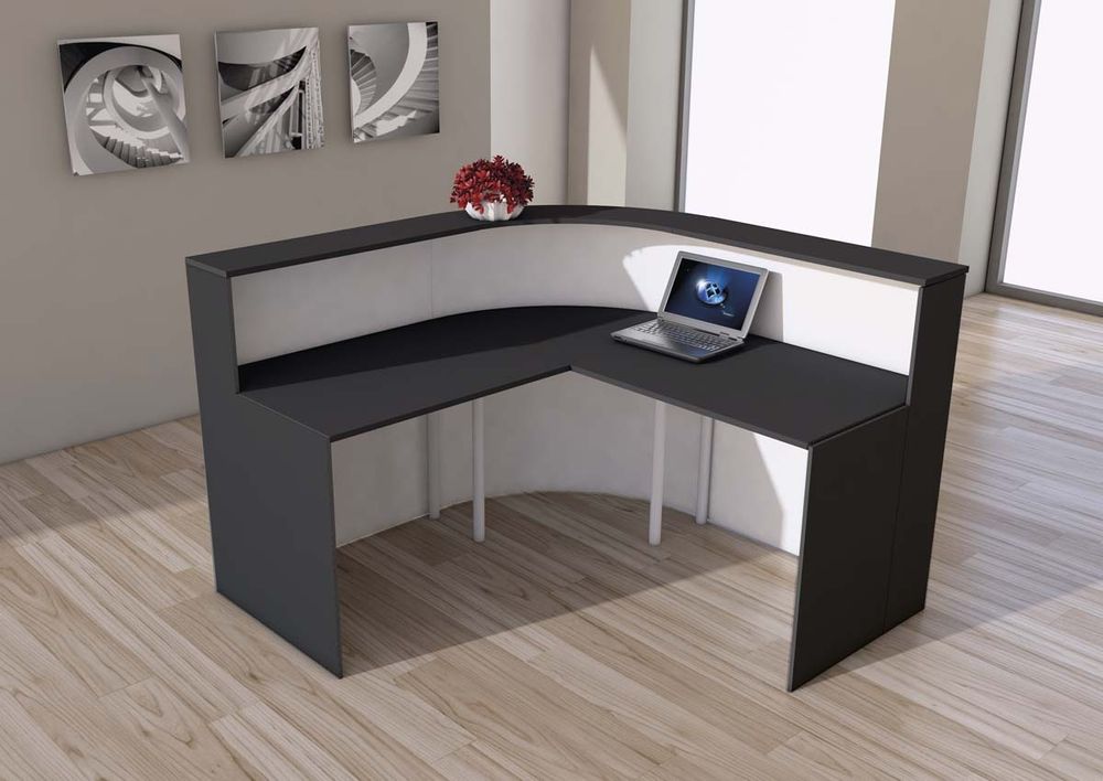Theke Cento 2A BxT 180x180cm weiß/anthrazit