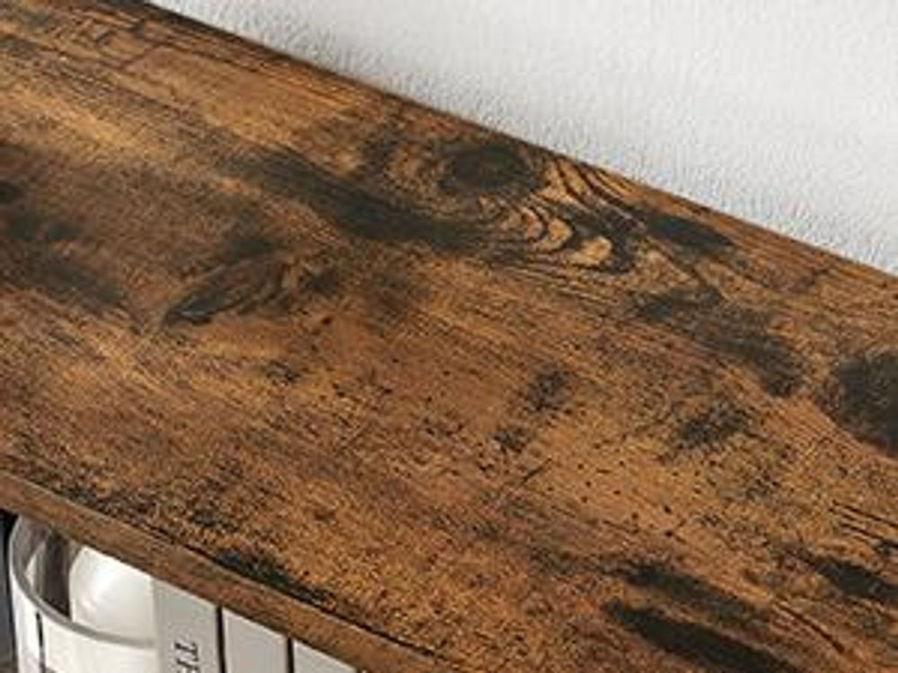 VASAGLE Bücherregal mit 5 Ebenen 153 x 66 x 30 cm Aufbewahrungsregal Industrie-Design Stahlgestell Holzspanplatten vintagebraun-schwarz LLS061B01