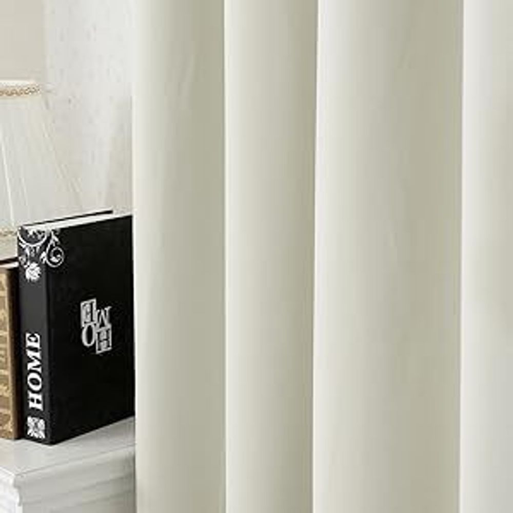 Woltu VH5881be-2, Weiß, Einfarbig, Polyester, 250 g/m²