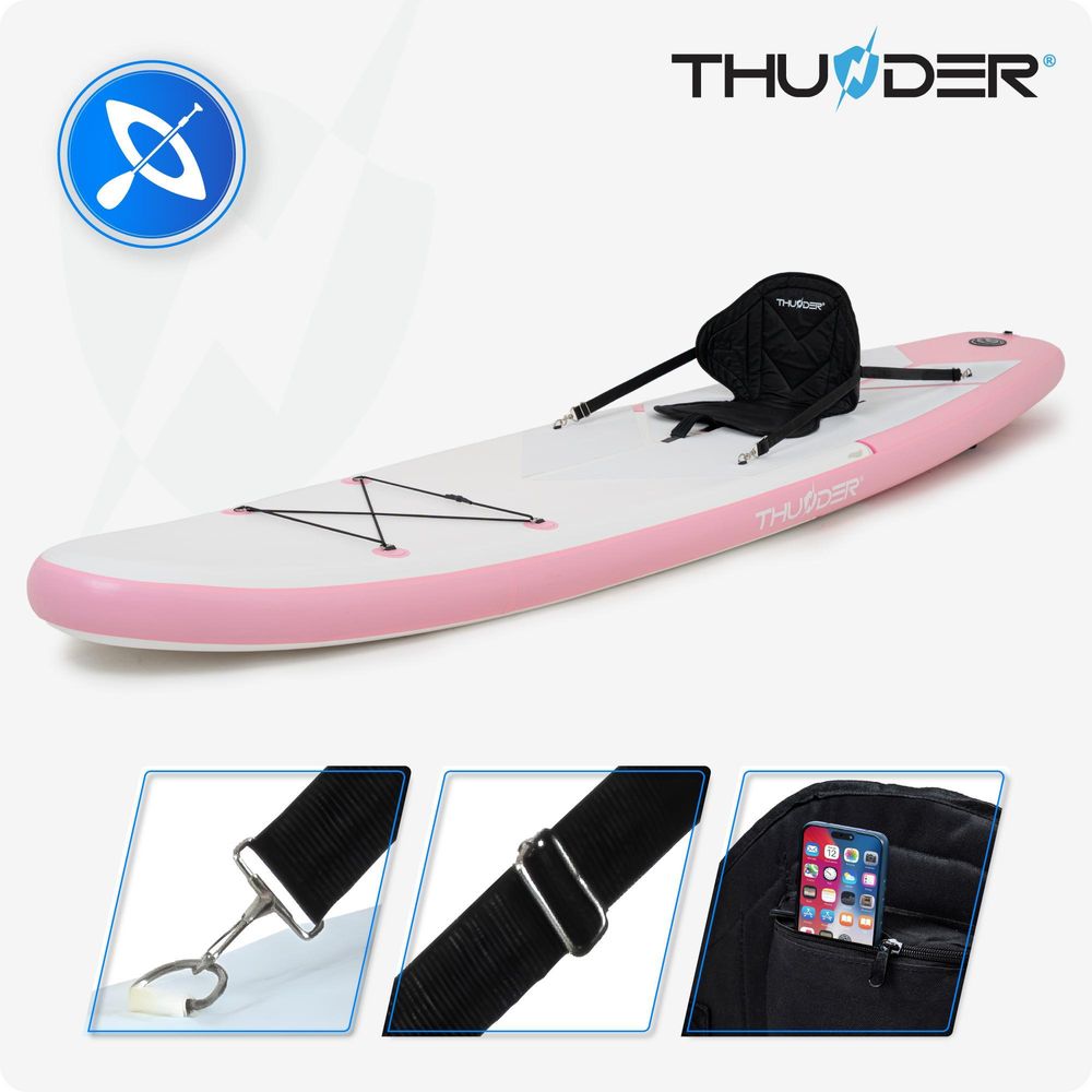 THUNDER Candy Stand Up Paddle Board 350x81x15cm Biela Ružová do 150 kg