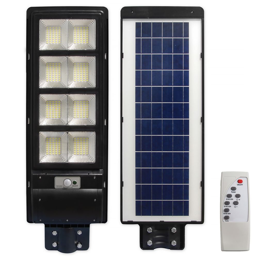 Straßenlampe mit intelligentem Sensor, maximale Effizienz, Solarstromversorgung, Fernbedienung.