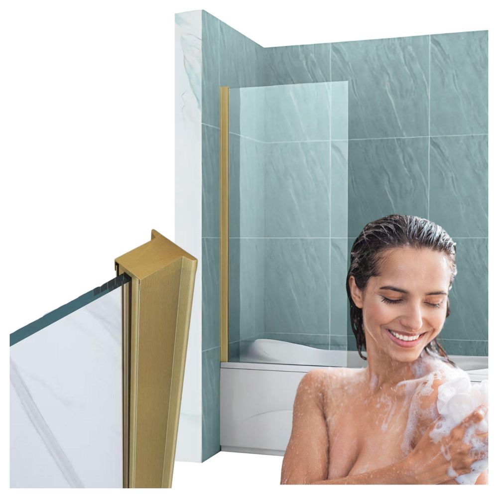 Silla, duschwand badewanne 50x150, duschwand aus glas, badewannenaufsatz, faltwand