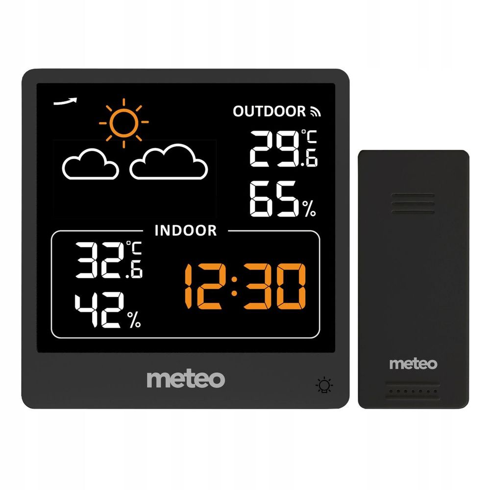 Wetterstation Meteo Sp200 Mit Wetteranzeige, Lcd-Bildschirm Und Drahtlosem Sensor