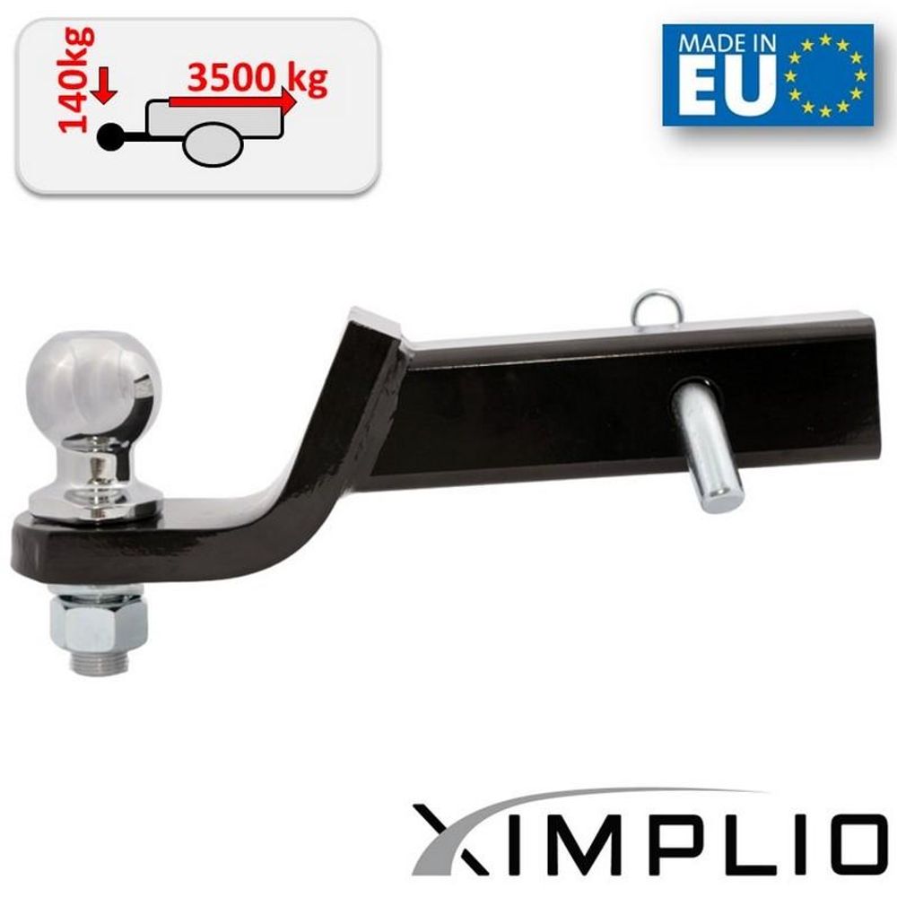 Anhängerkupplung Einschub Adapter +15mm für 2 Zoll Receiver für Linhai UTV 700