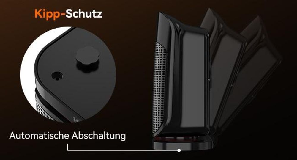 YASHE Heizlüfter, 1800W PTC Keramik-Heizlüfter, Elektrischer Heizung Energieeffi