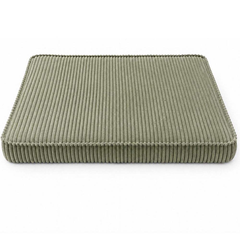 HUNDEBETT HUNDEKISSEN HUNDEMATTE CORD XL 120x80 CM Hellgrün