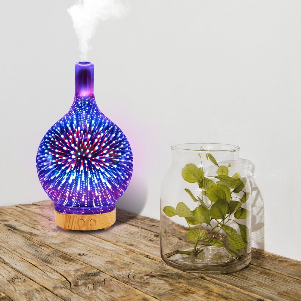Aroma Diffuser, Luftbefeuchter Nachtlicht Diffusor 3 in 1, Sehr Dekorativ Beleuchtung, Öle Aromatherapie, Schlafzimmer, Kinderzimmer, Retoo