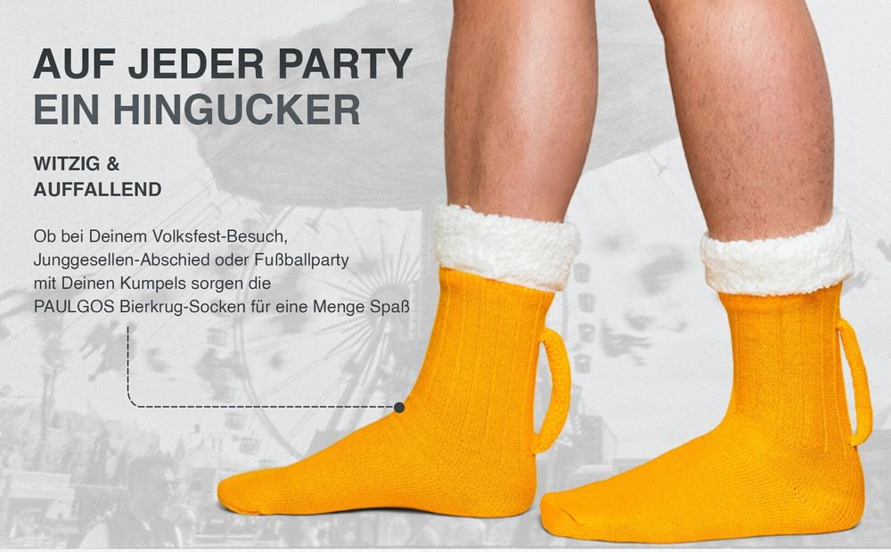 PAULGOS Biersocken, Trachtensocken, Socken, Funny-Socks, Größe 39-47