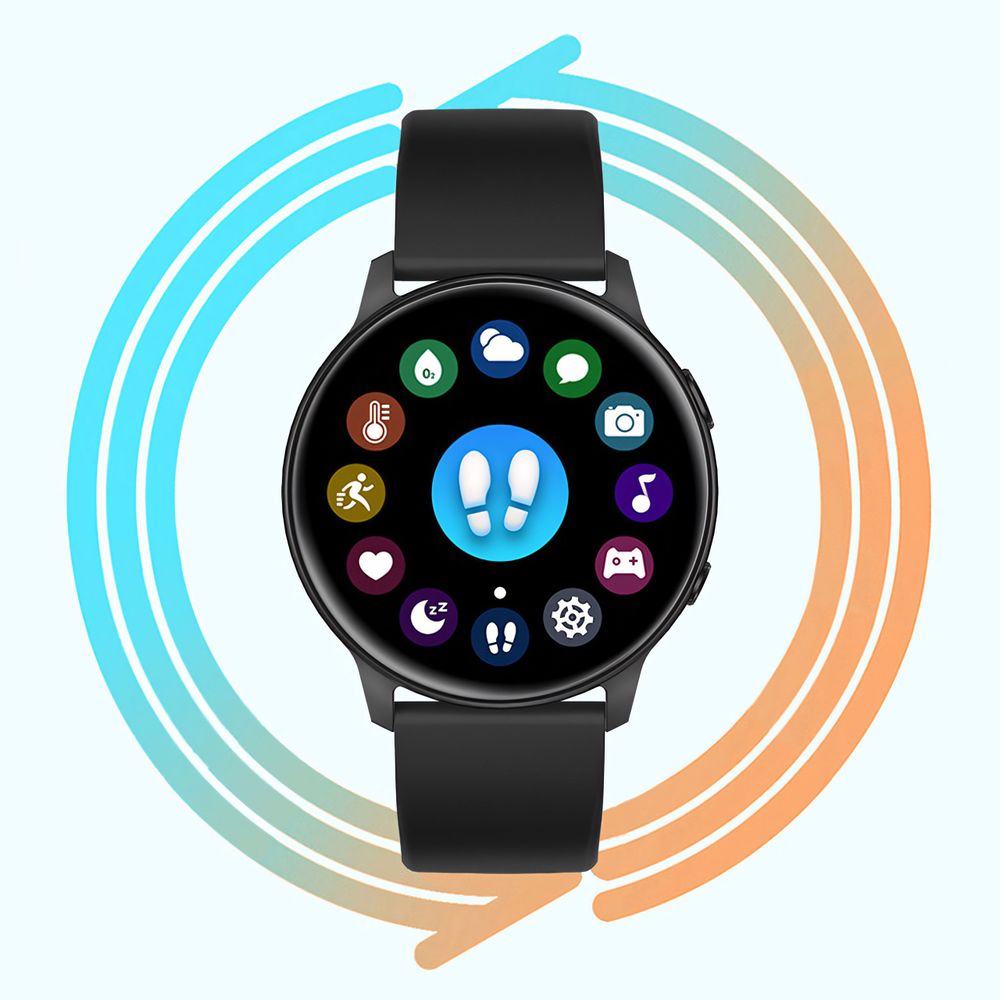 Smartwatch Bluetooth Touchscreen Armbanduhr Blutdruckmessung Smartband Wasserdicht Fitness Armband Pulsmesser Uhr Android IOS Damen Herren Retoo