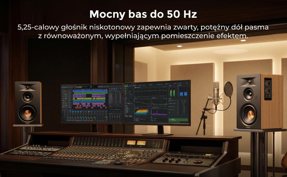 Ultimea Signature BS-30, głośnik aktywny 3-drożny, głośnik regałowy, głośnik do półki, HDMI