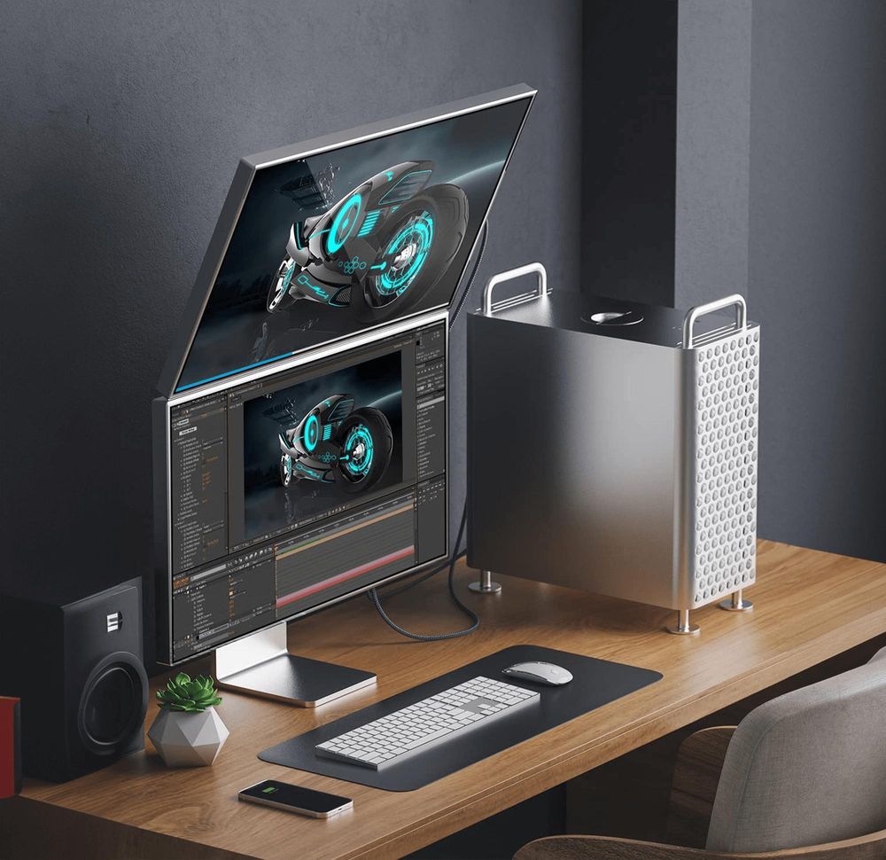 Reagle Kabelkonverter Von Hdmi Auf Displayport Dp 4K 60 Hz, 1,8 M Bildschirm Klonen, Bildschirm Erweitern Robuste Konstruktion Verstärkte Kabel