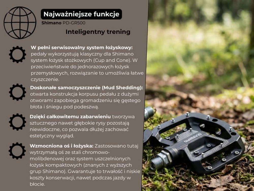 Shimano PD-EH500, Szary, Chłopak, dziewczyna, 383 g, 1 szt.
