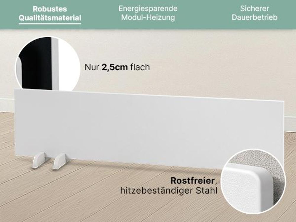 Heidenfeld Anti-Schimmel Heizung | Infrarotheizung - Schimmelentferner - Schimmel Frei - Wandheizung - Badheizung - Schutz ohne Chemie - Einzeln