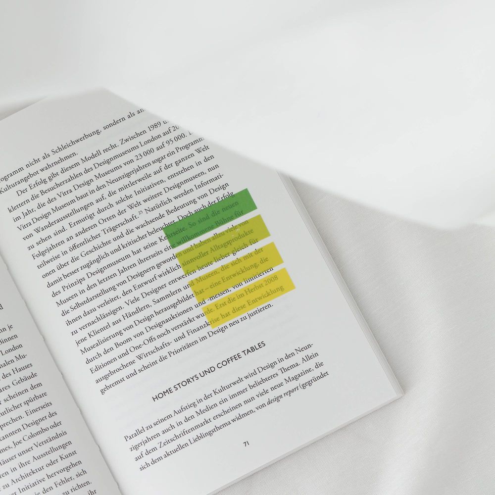 Ordinate-Sunburst Green 200 Stück Sticky Notes, Transparent Haftnotizen zum Markieren, Haftstreifen