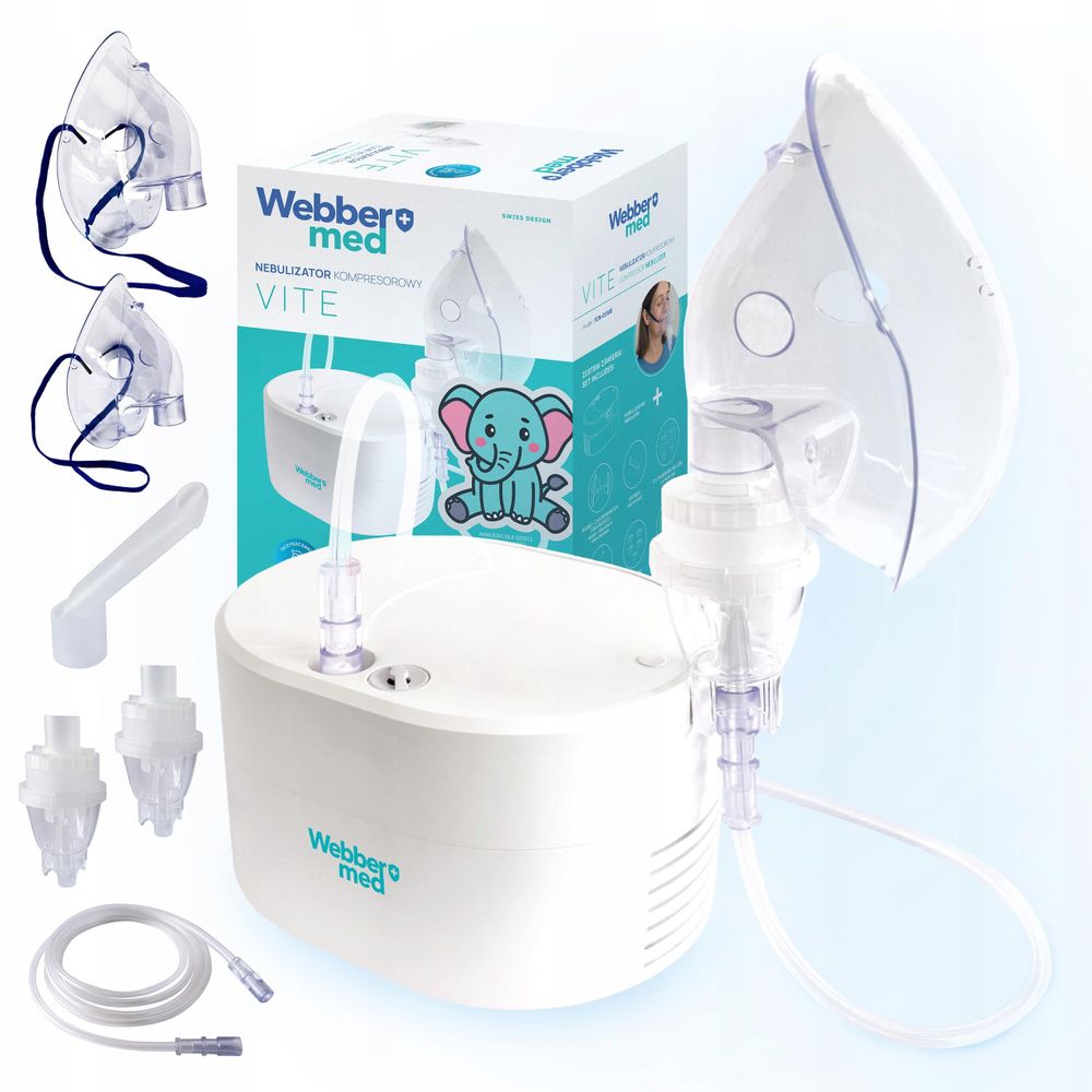 Kompressor-Vernebler Webber Med VITE für Kinder und Erwachsene.