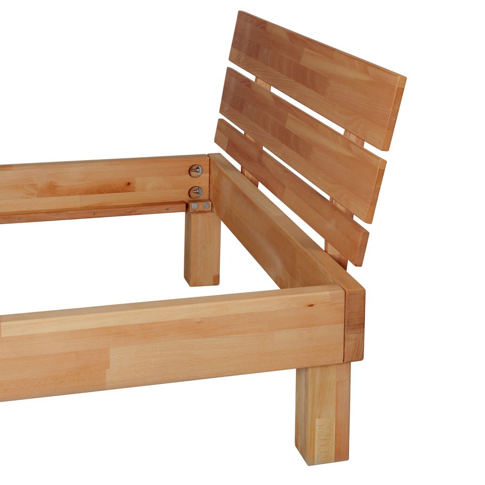 Krok Wood Massivholzbett Valetta in Buche (120 x 200 cm)