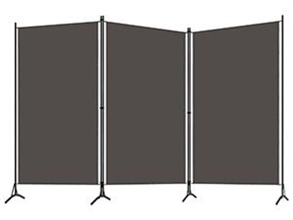 divisorio 3 pezzi antracite 260x180 cm