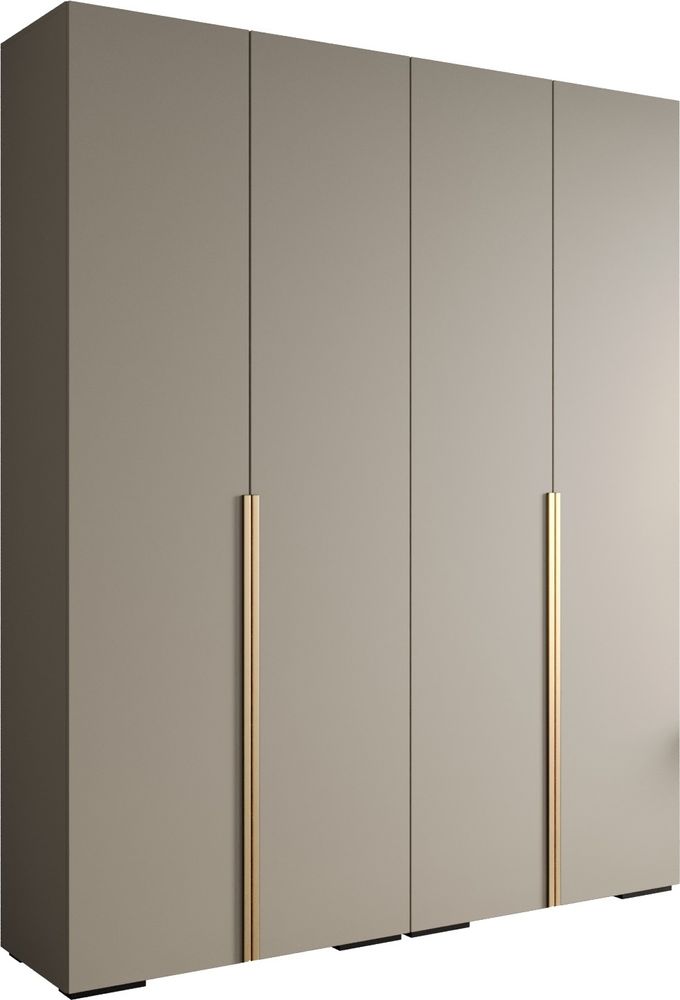 MEBLE KRYSPOL Inova 1 Schrank - 236,7x200x47cm - Kaschmir Kaschmir Gold